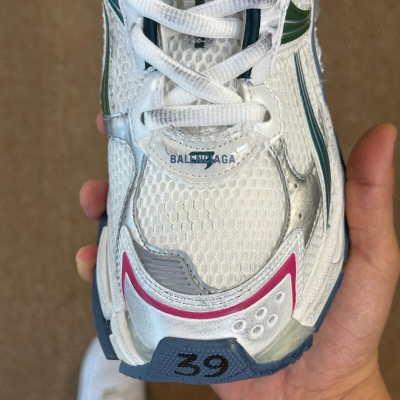 Balenciaga Runner Sneaker White Blue Green Pink