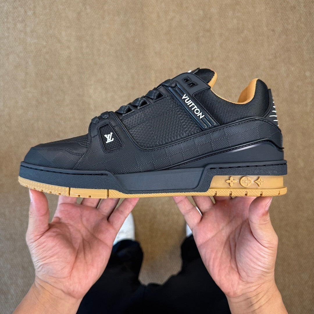 Louis Vuitton LV Trainer Sneaker Black Gum 1A9Z61