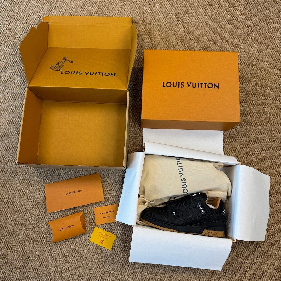 Louis Vuitton LV Trainer Sneaker Black Gum 1A9Z61