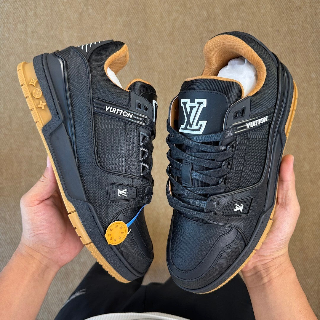 Louis Vuitton LV Trainer Sneaker Black Gum 1A9Z61