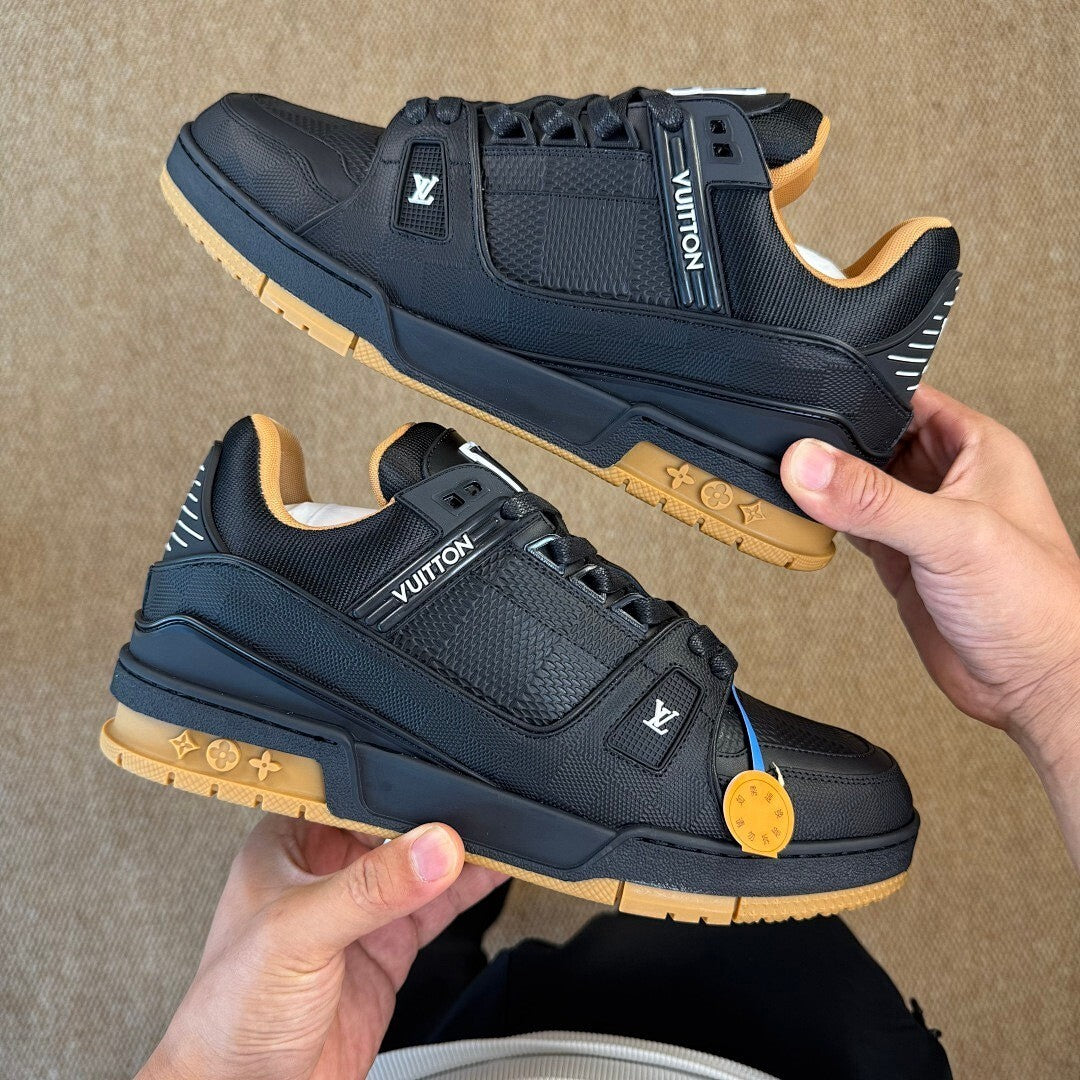 Louis Vuitton LV Trainer Sneaker Black Gum 1A9Z61