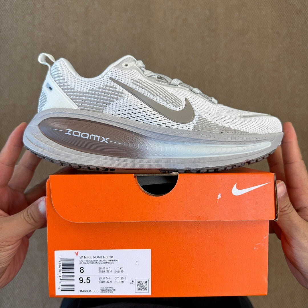 Nike ZoomX Vomero 17 FD6864-100 White Light Orewood Brown