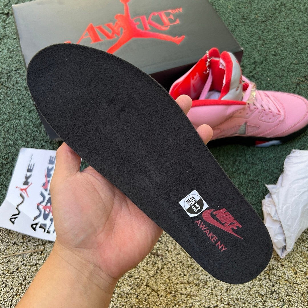 Air Jordan 5 Retro Aleali May Pink A Logo 23