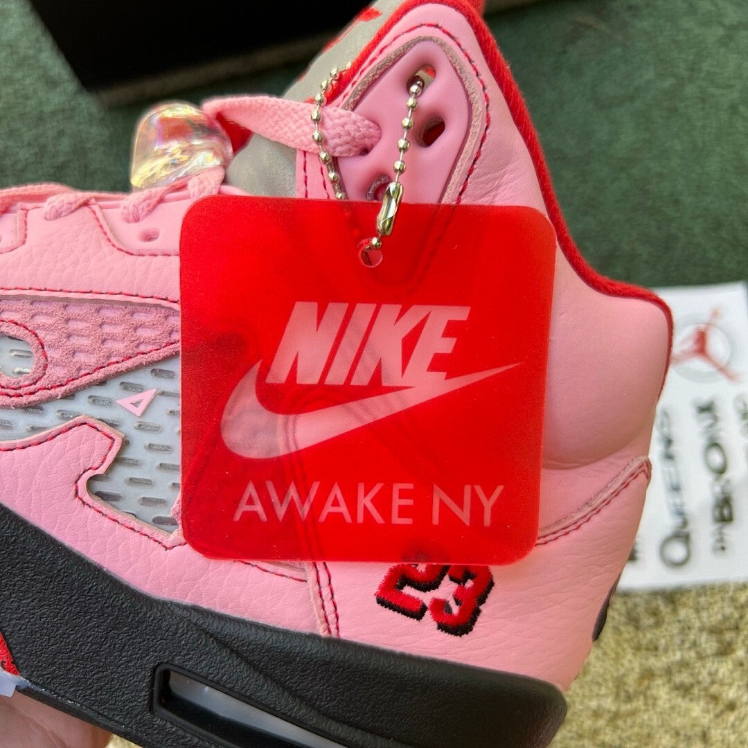 Air Jordan 5 Retro Aleali May Pink A Logo 23