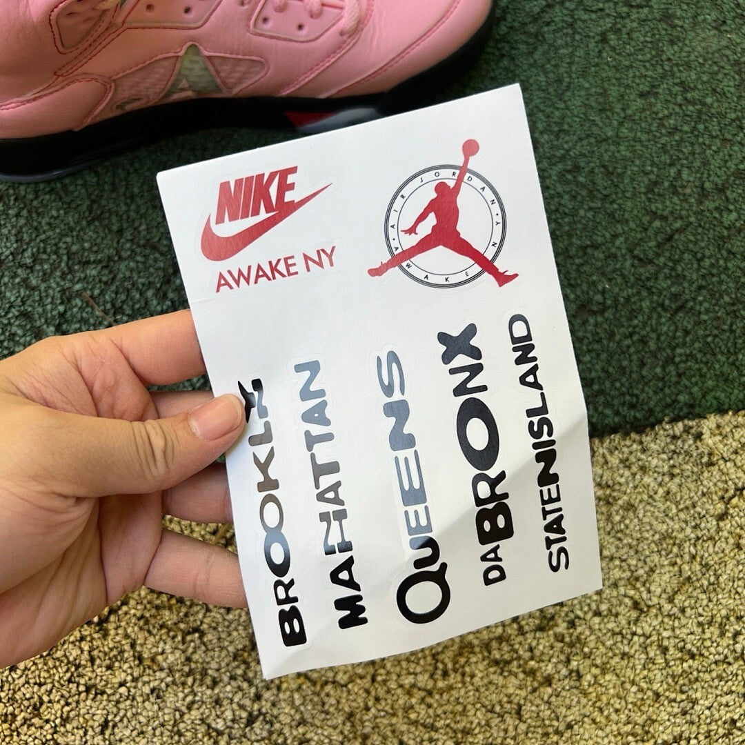 Air Jordan 5 Retro Aleali May Pink A Logo 23
