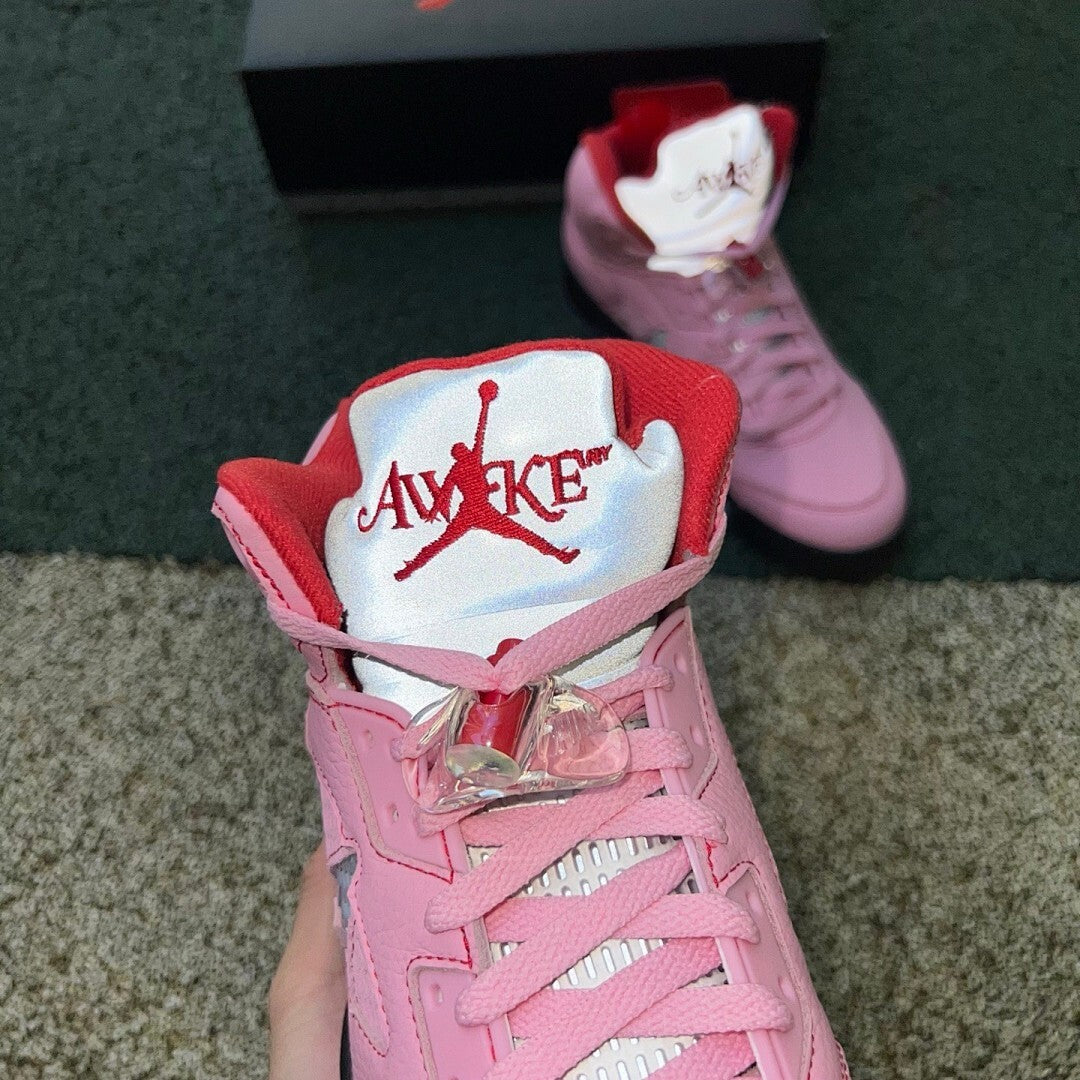 Air Jordan 5 Retro Aleali May Pink A Logo 23