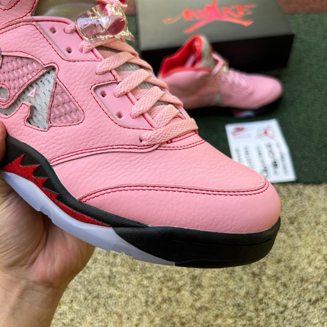 Air Jordan 5 Retro Aleali May Pink A Logo 23