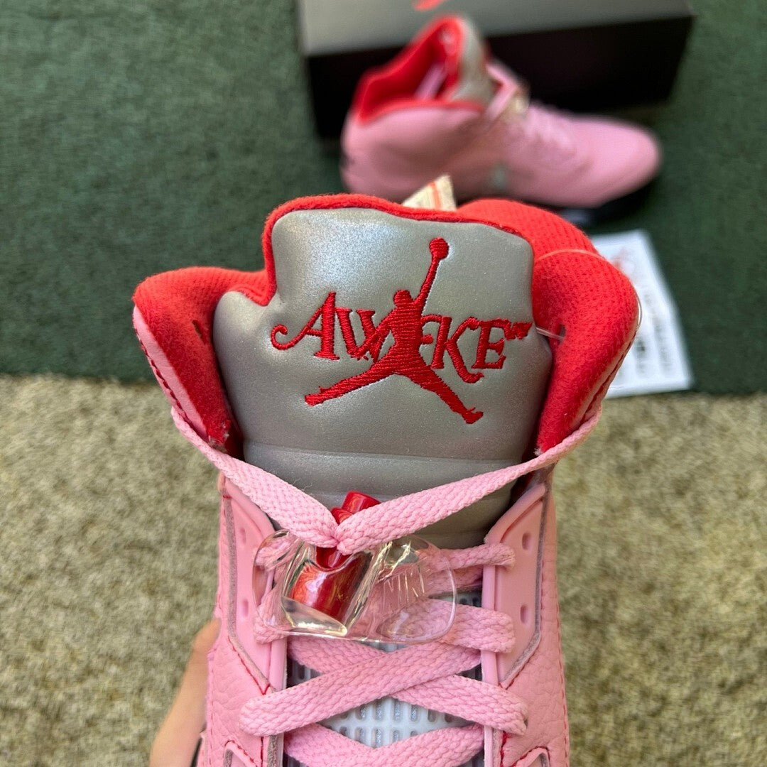 Air Jordan 5 Retro Aleali May Pink A Logo 23