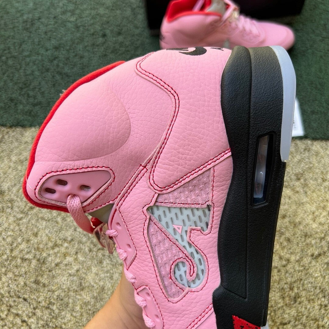 Air Jordan 5 Retro Aleali May Pink A Logo 23