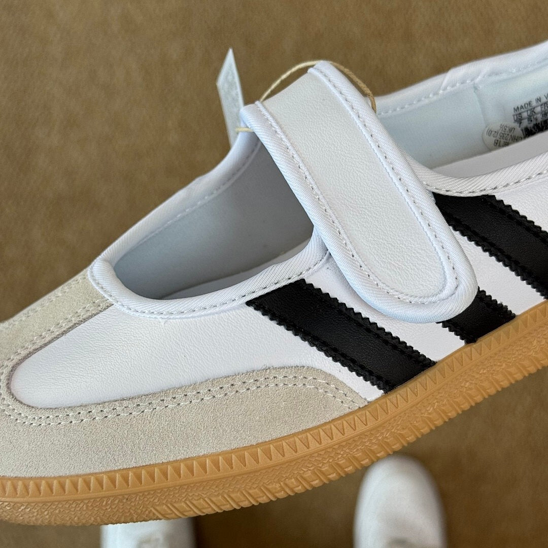 Adidas Samba OG Mary Jane Shoes IE0634 White Black Gum