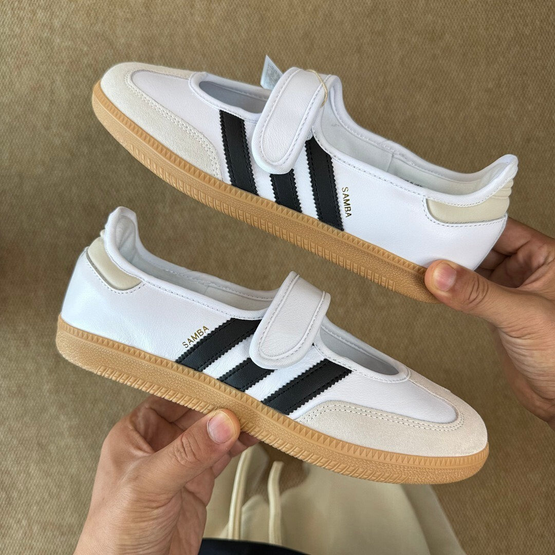 Adidas Samba OG Mary Jane Shoes IE0634 White Black Gum