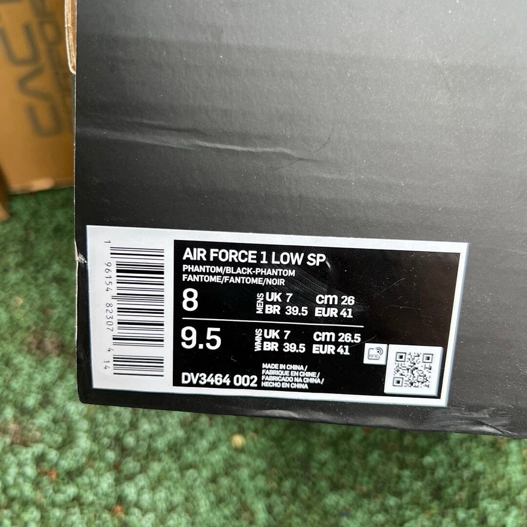 Nike Air Force 1 PLT.AF.ORM Phantom Black Sail Light Bone DQ7578-001