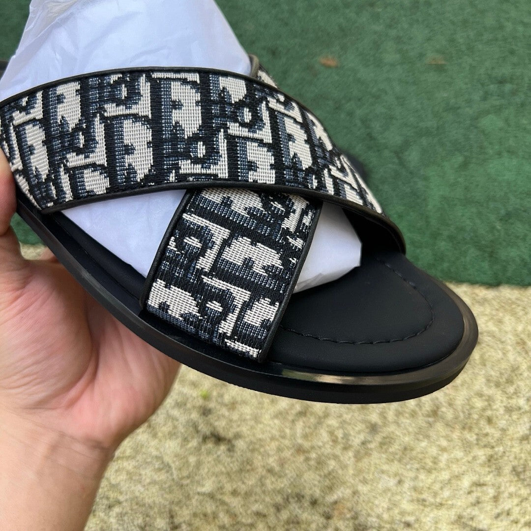 Dior Granville Flat Sandal Dior Oblique