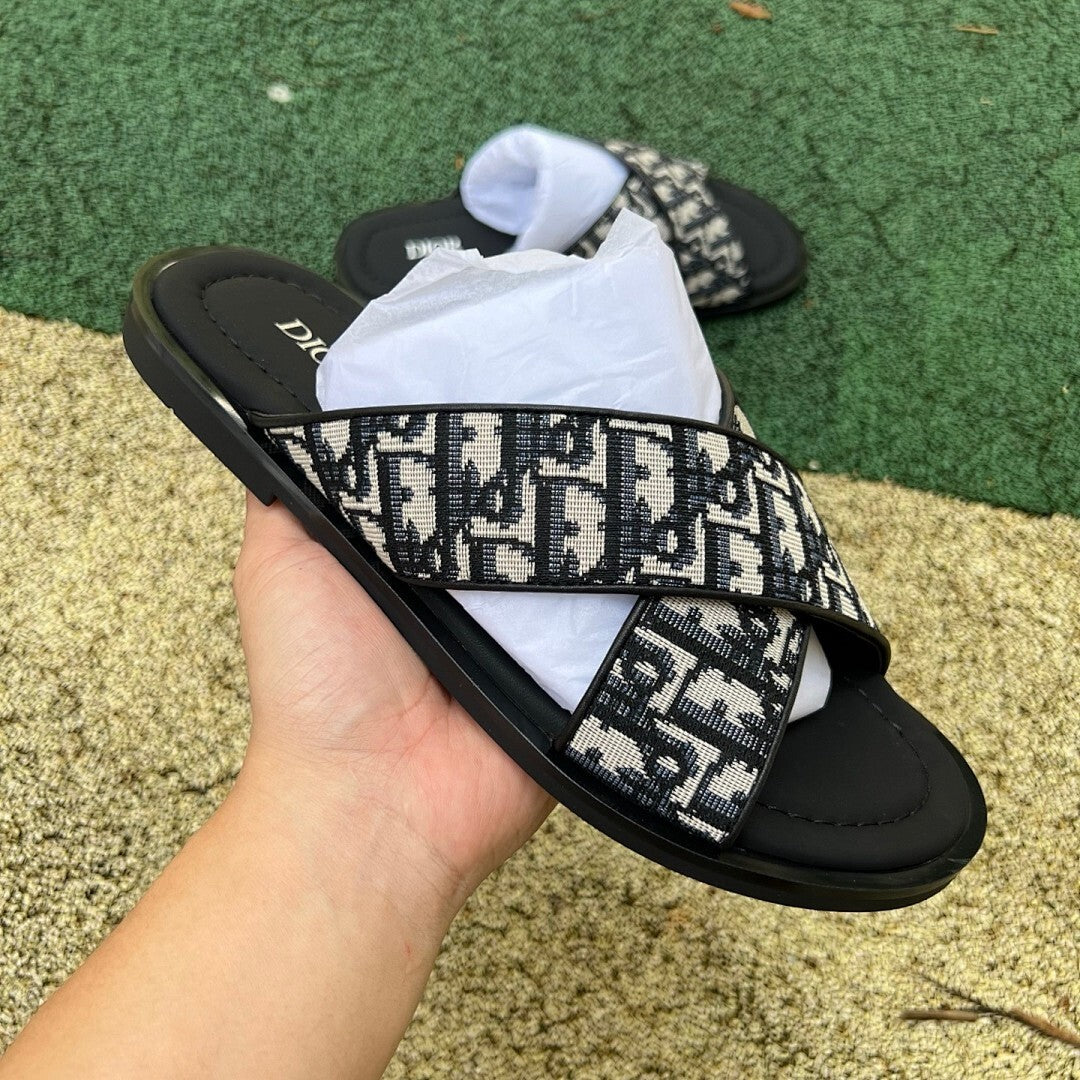 Dior Granville Flat Sandal Dior Oblique
