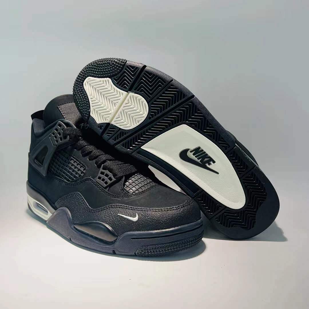 Nike Air Jordan 4 Retro 'Black Cat' (2020) CU1110-010 All Black Men's Sneakers Shoes