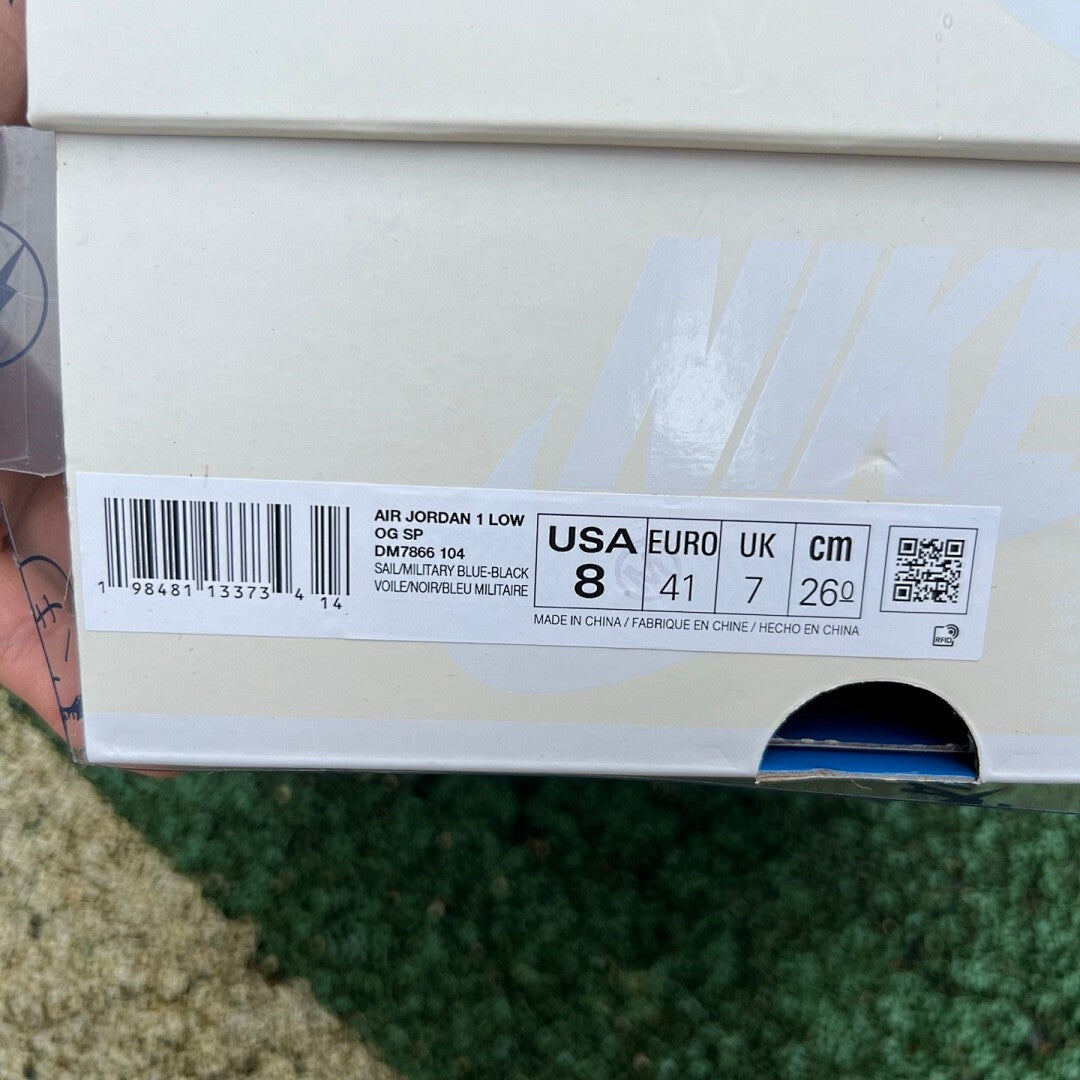 Travis Scott x Air Jordan 1 Low OG SP "Military Blue" DM7866-140