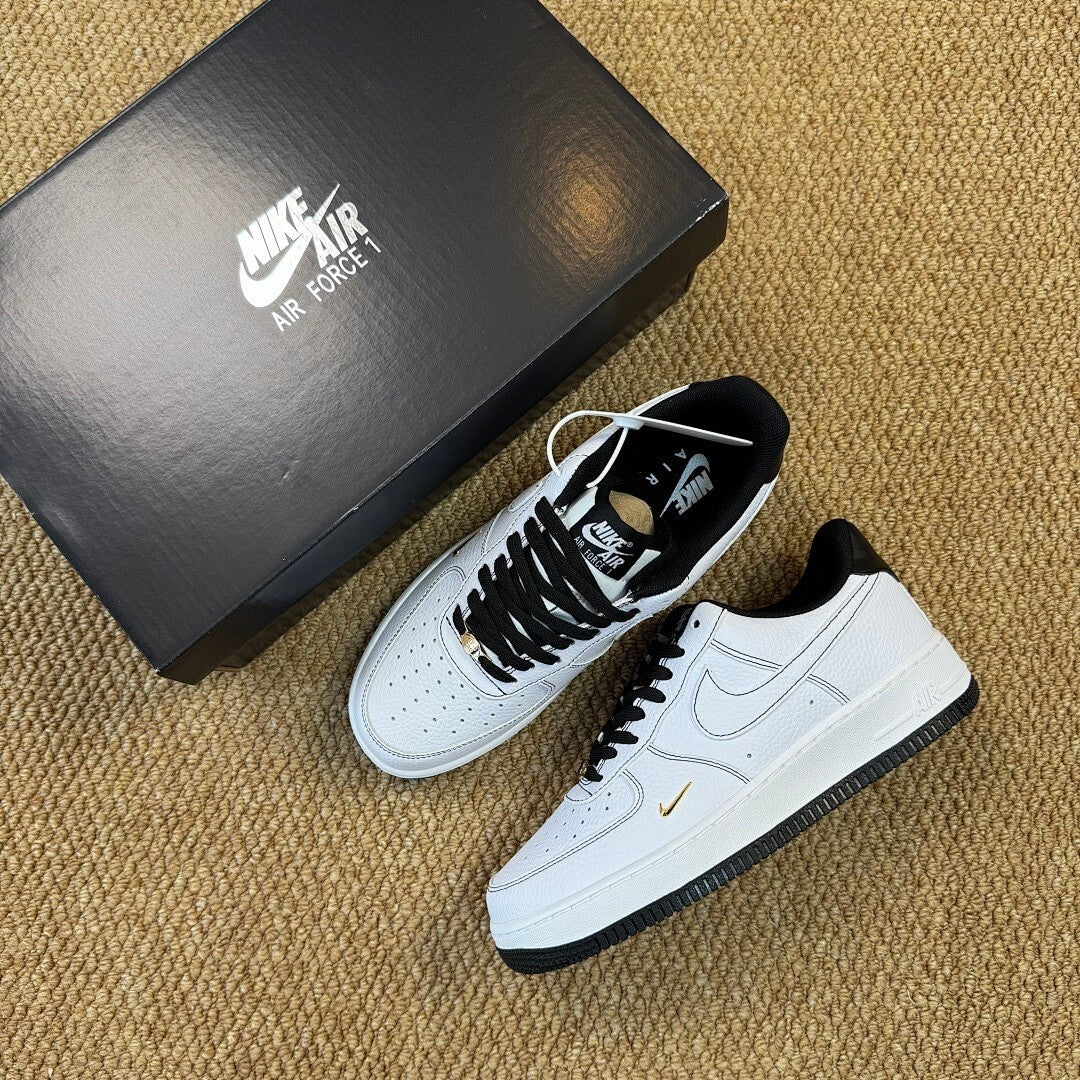 Nike Air Force 1 '07 LV8 White Black Metallic Gold FD0793-100
