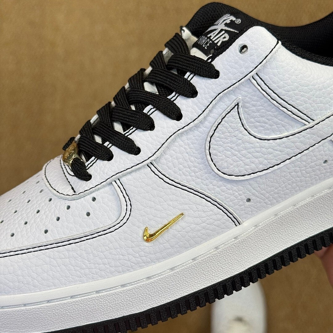 Nike Air Force 1 '07 LV8 White Black Metallic Gold FD0793-100