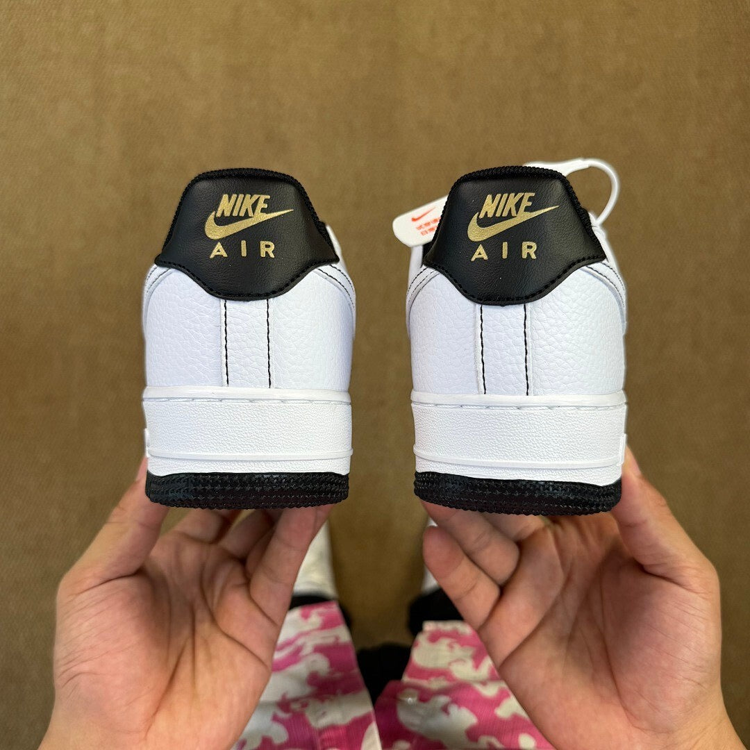 Nike Air Force 1 '07 LV8 White Black Metallic Gold FD0793-100
