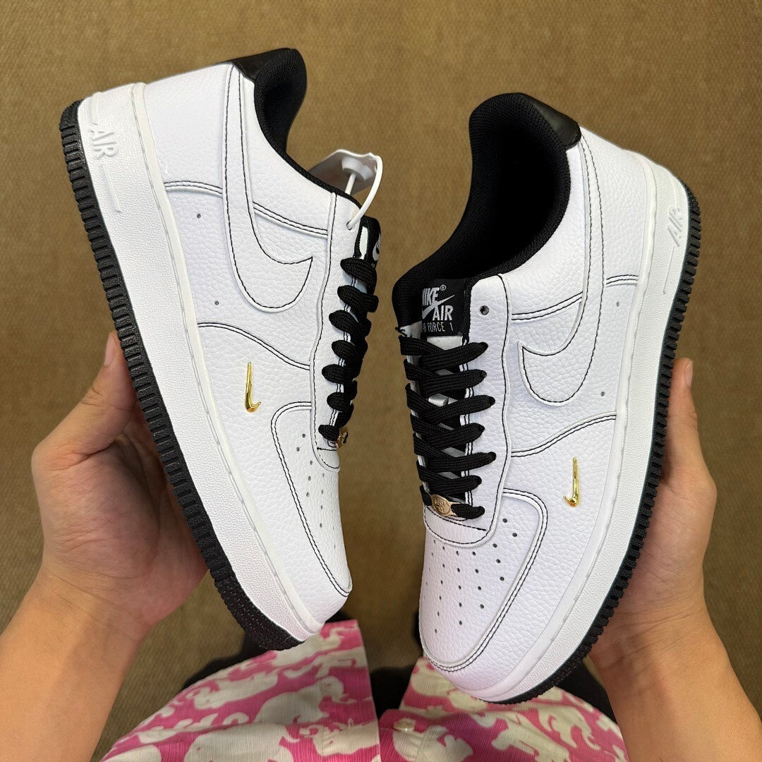 Nike Air Force 1 '07 LV8 White Black Metallic Gold FD0793-100