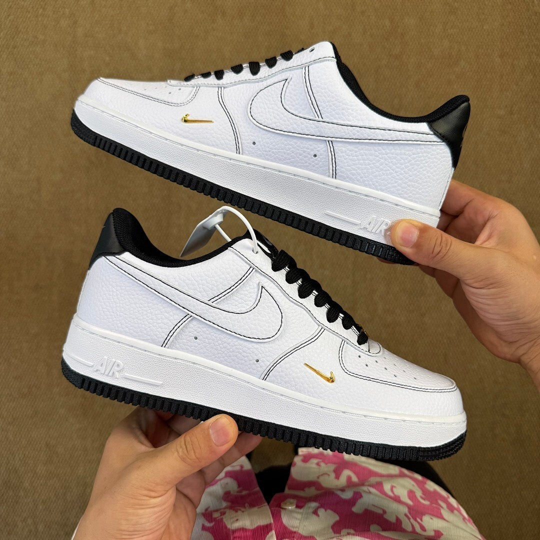 Nike Air Force 1 '07 LV8 White Black Metallic Gold FD0793-100