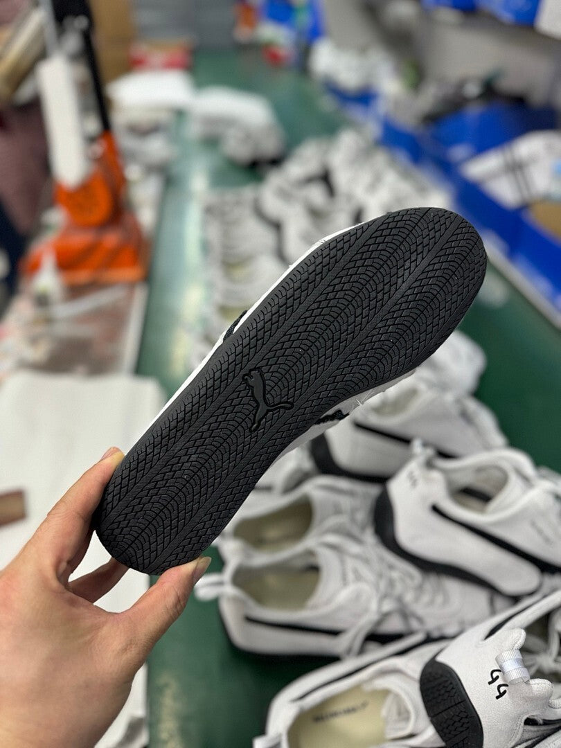 Balenciaga Puma Jordan White Black Speedcat Sneakers