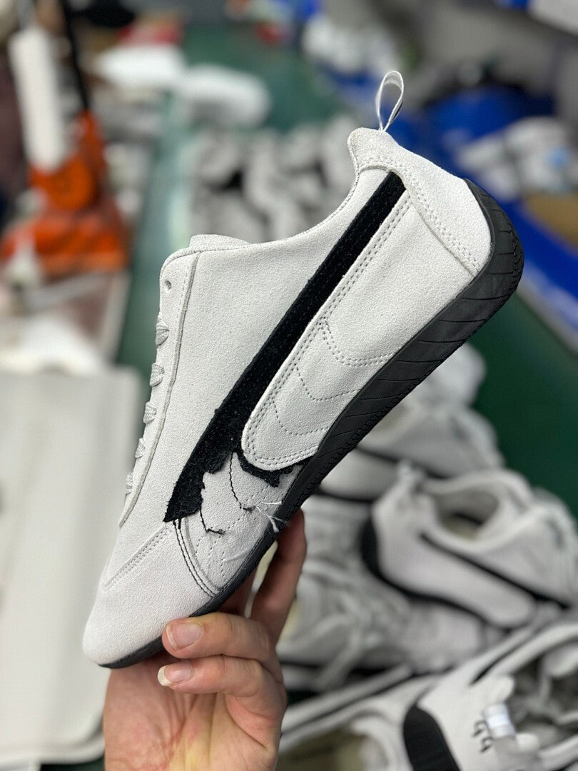 Balenciaga Puma Jordan White Black Speedcat Sneakers