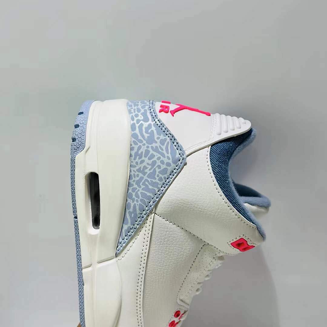 Air Jordan 3 Retro Georgia Peach Women's Sneakers White Fuchsia Blast Cement Grey CK9246-102