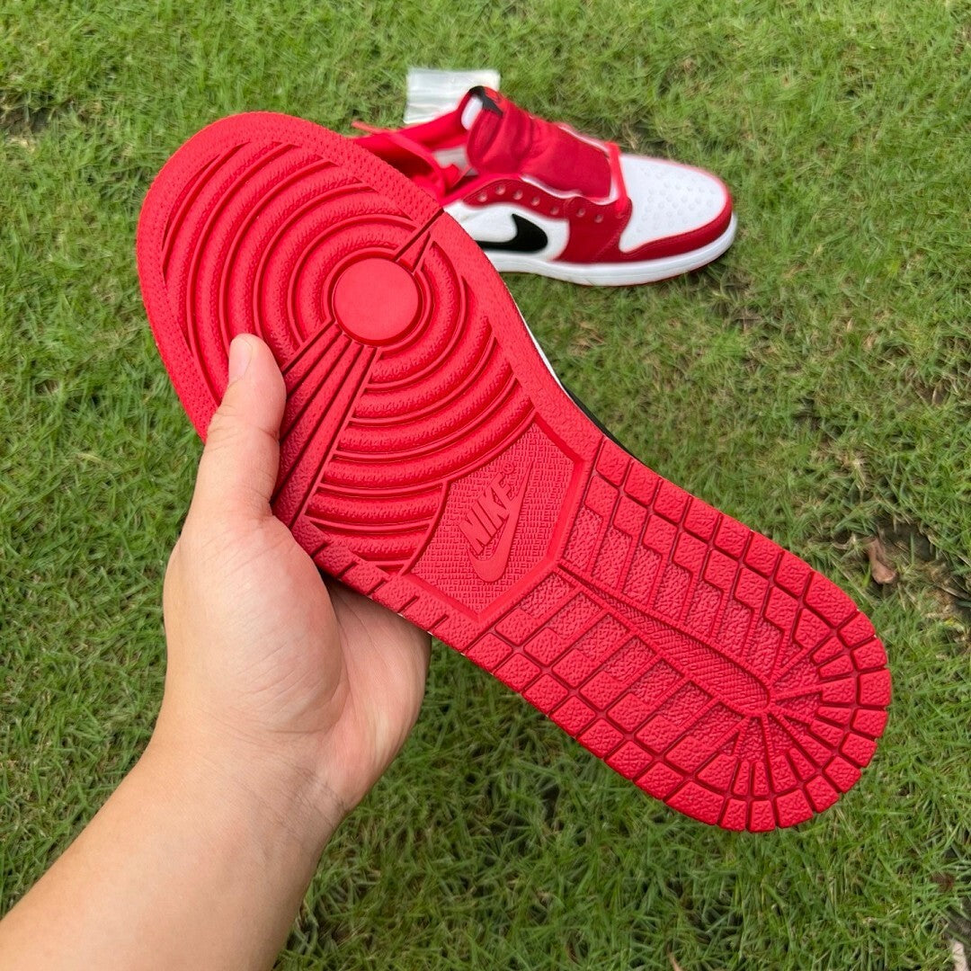 Air Jordan 1 Low White Black Varsity Red 553558-118