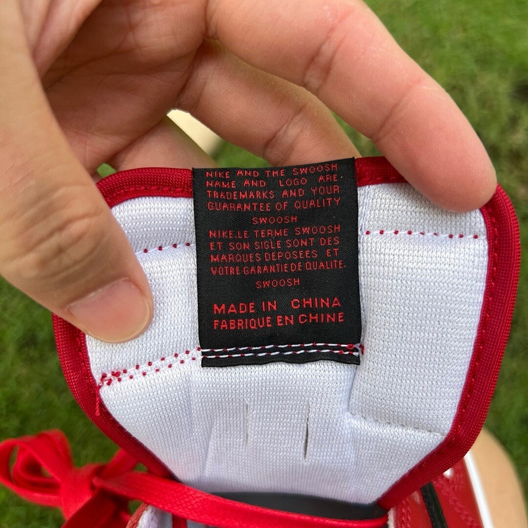 Air Jordan 1 Low White Black Varsity Red 553558-118