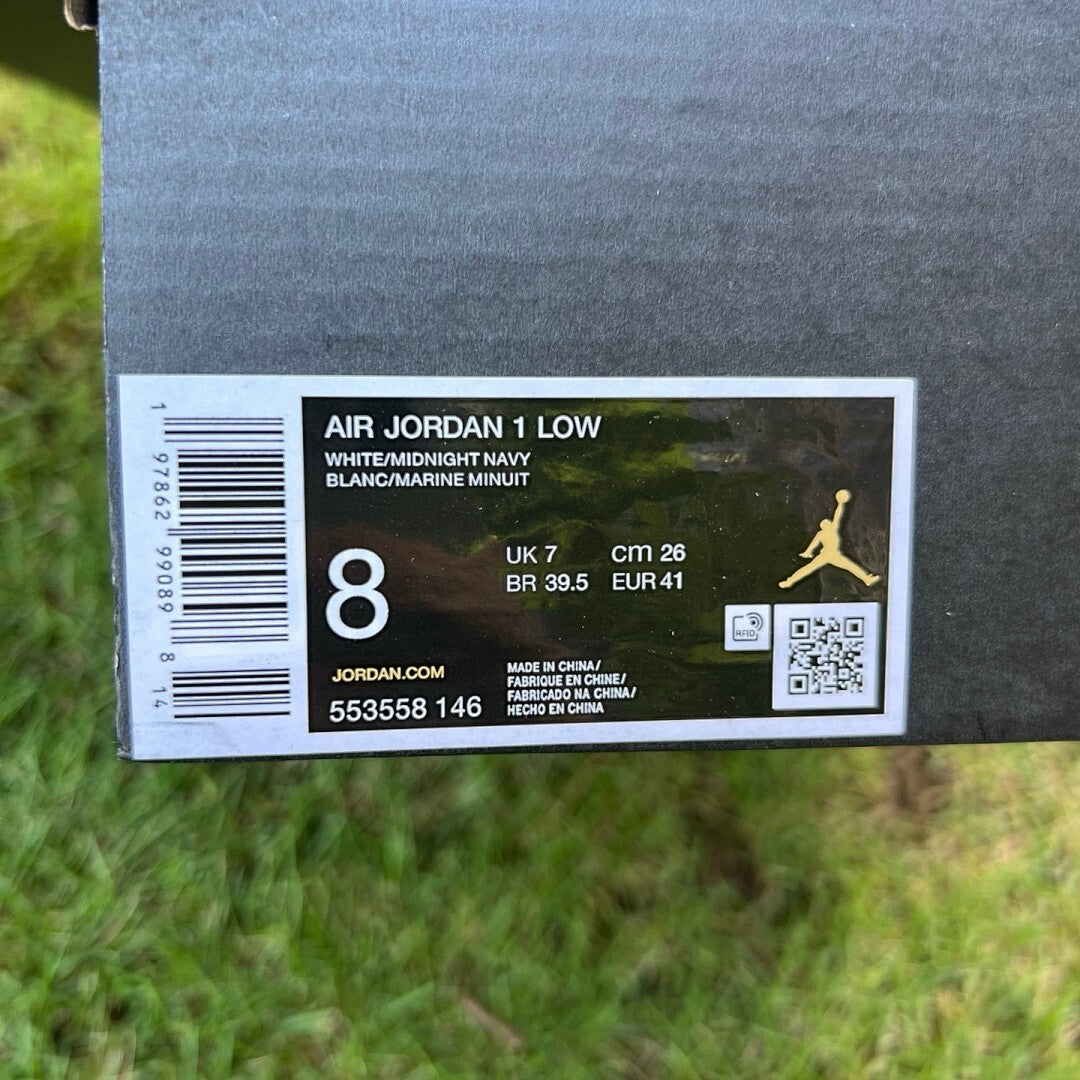 Air Jordan 1 Low Sail Black Gum Med Brown 553558-120