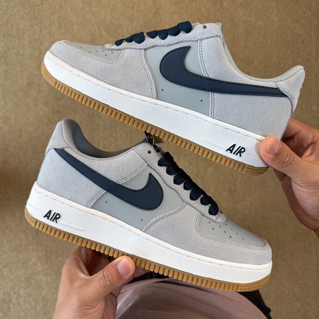 Nike Air Force 1 Low Light Smoke Grey Midnight Navy Gum FN7408-001