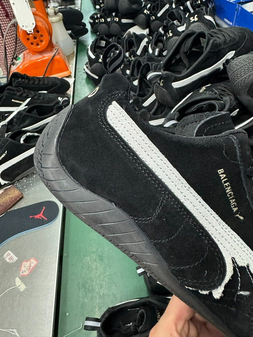 Balenciaga Puma Jordan Suede Sneakers Black