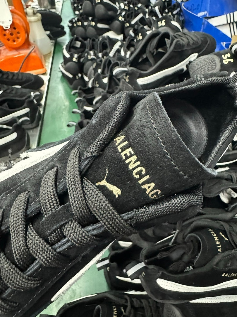 Balenciaga Puma Jordan Suede Sneakers Black