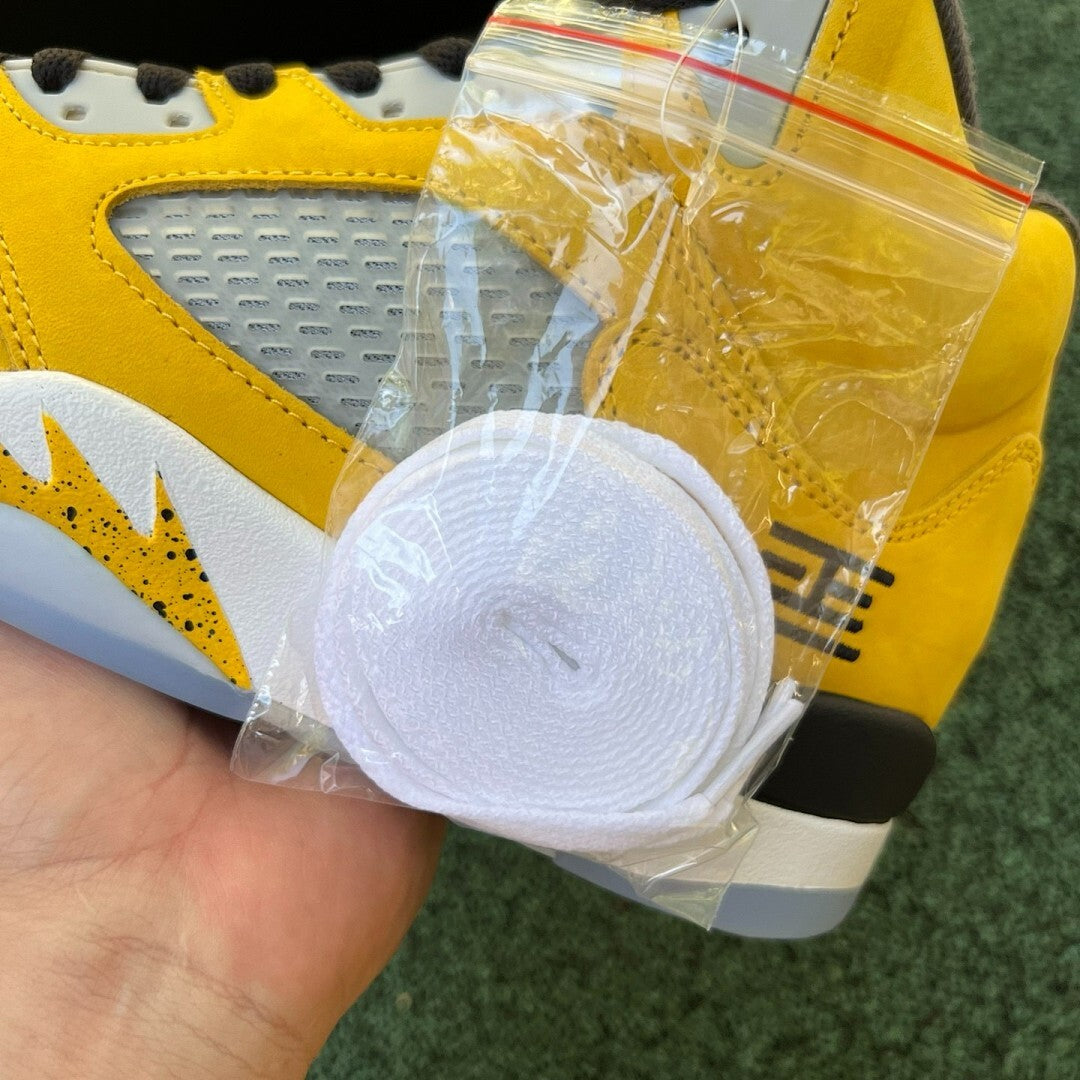 Air Jordan 5 'Michigan' Player Exclusive Amarillo College Navy Wolf Grey Black