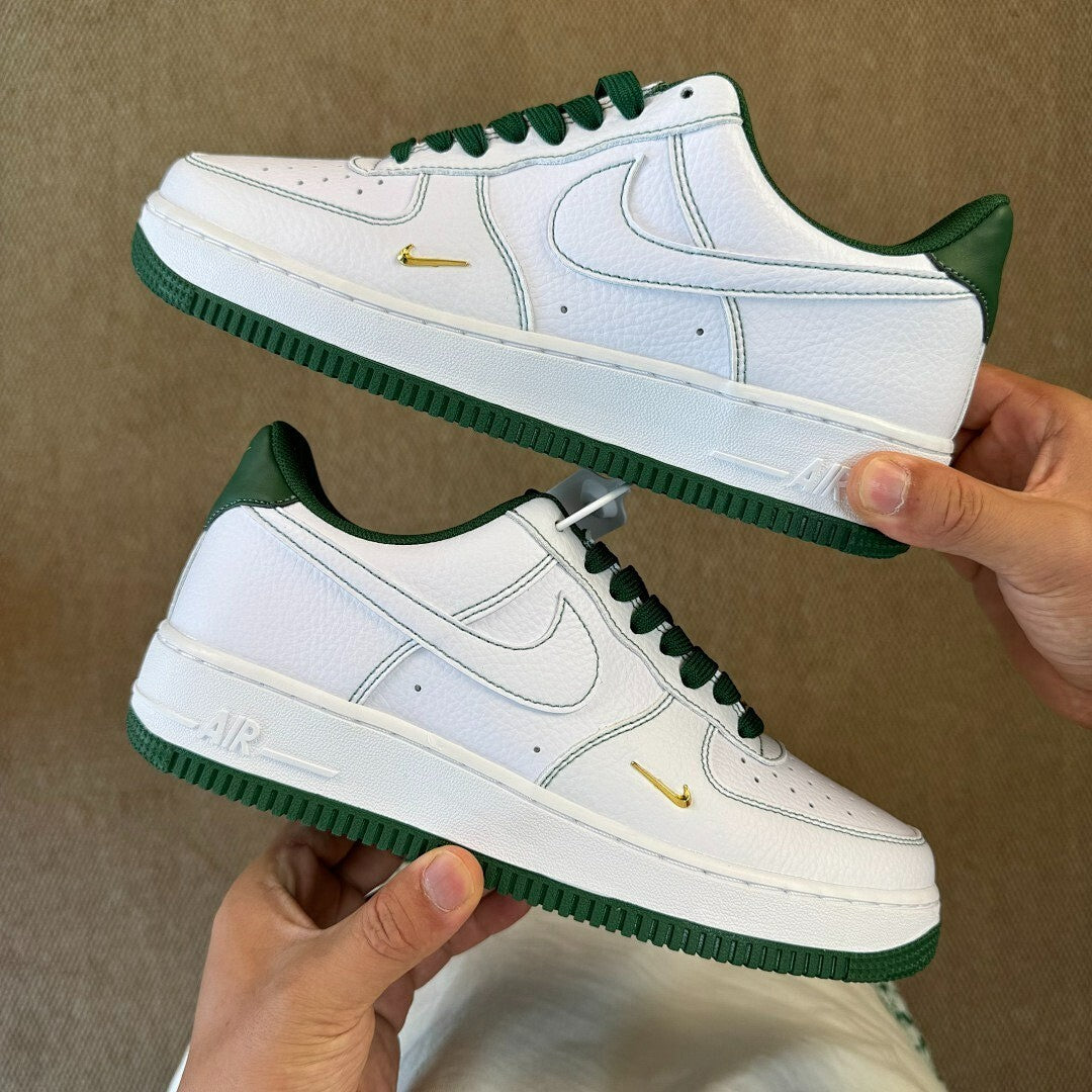 Nike Air Force 1 Low EMB White Pine Green Metallic Gold FJ4214-100