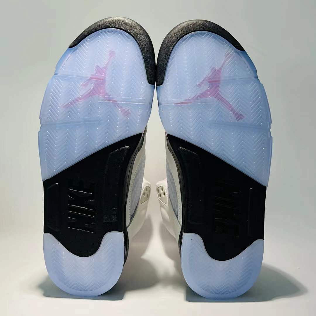 Air Jordan 5 Retro GS Pink Foam White Black Sneakers 440892-106