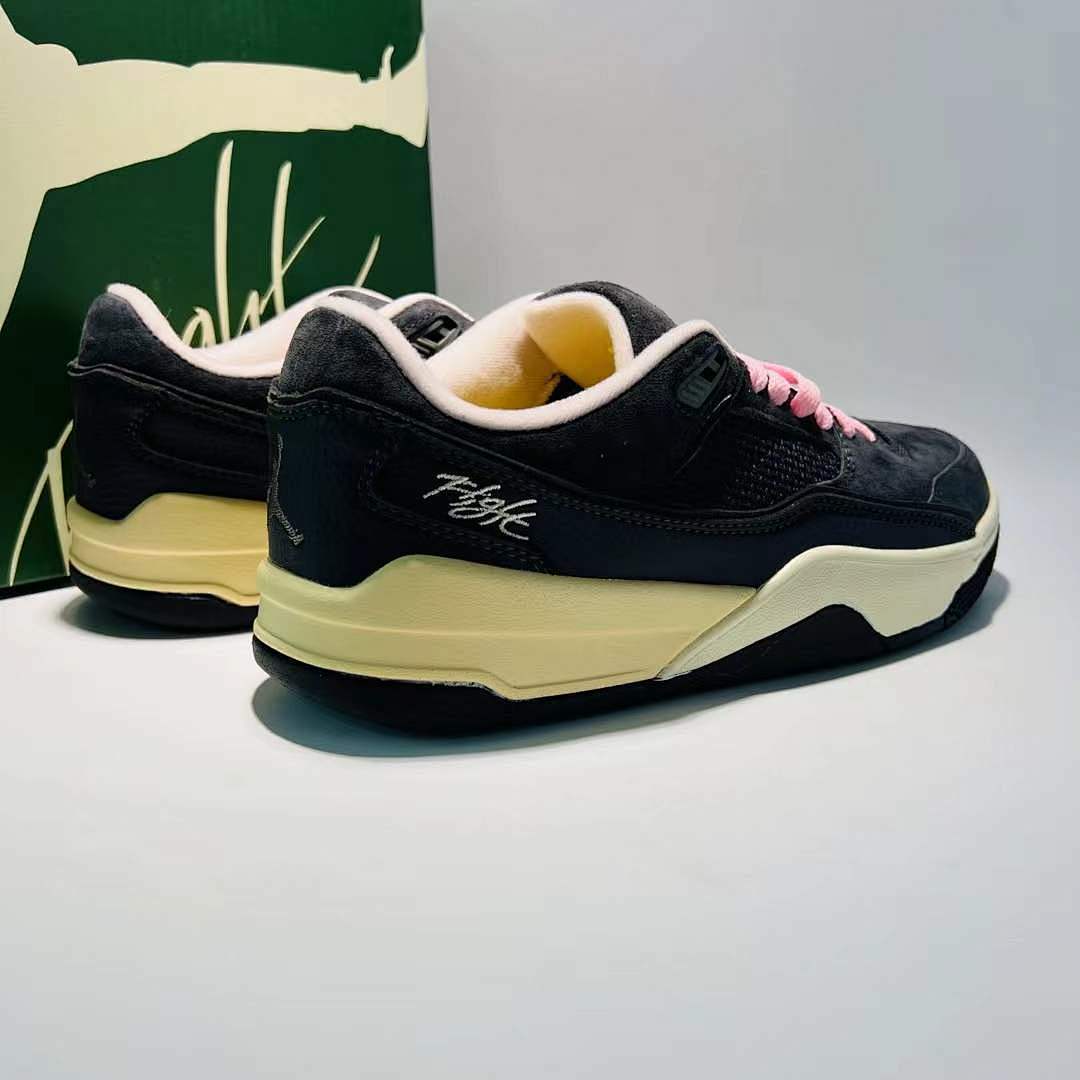 Jordan Flight MVP Black Pink Sail Suede Lifestyle Sneakers Shoes DV8207-006
