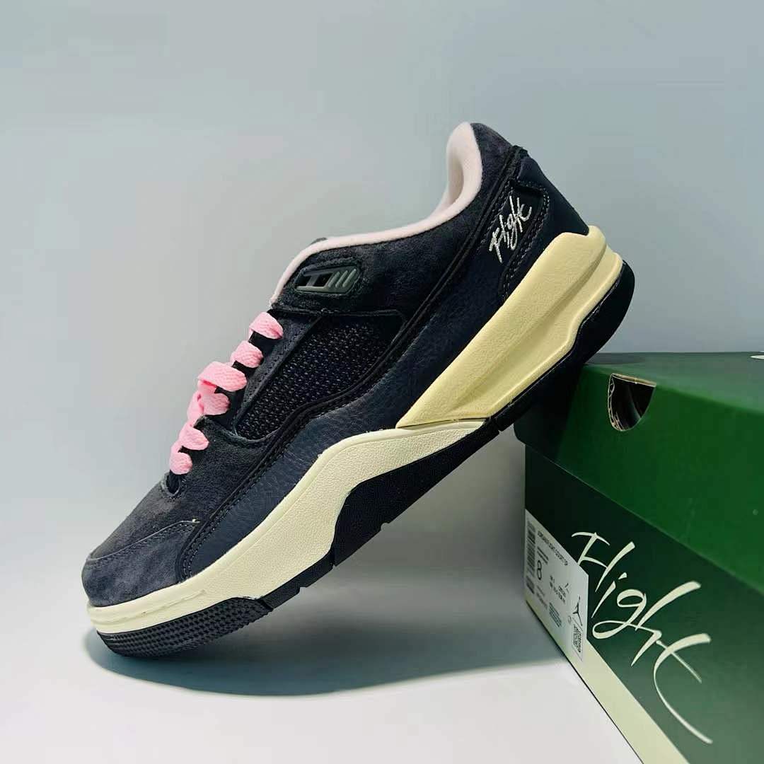 Jordan Flight MVP Black Pink Sail Suede Lifestyle Sneakers Shoes DV8207-006