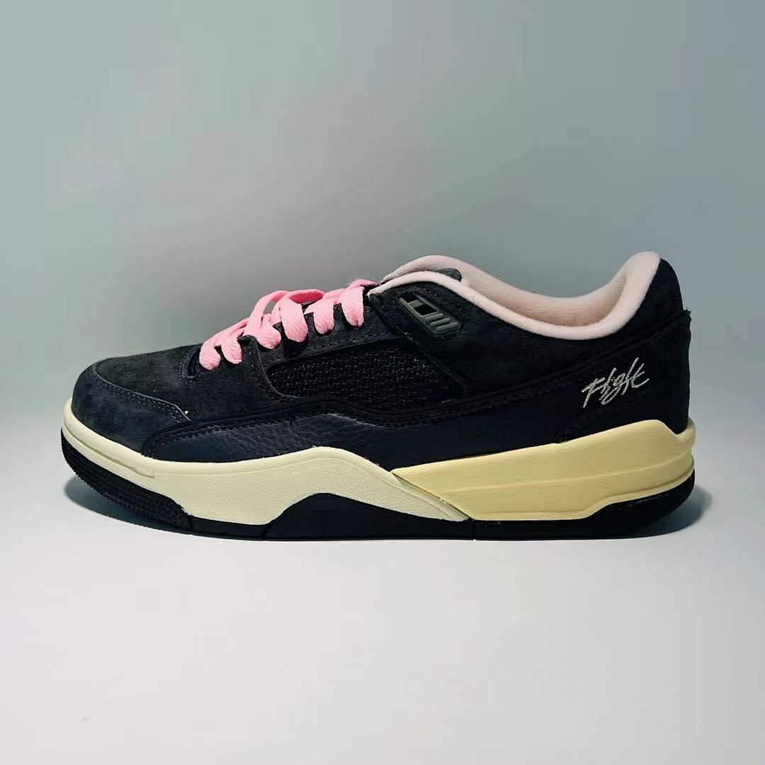 Jordan Flight MVP Black Pink Sail Suede Lifestyle Sneakers Shoes DV8207-006