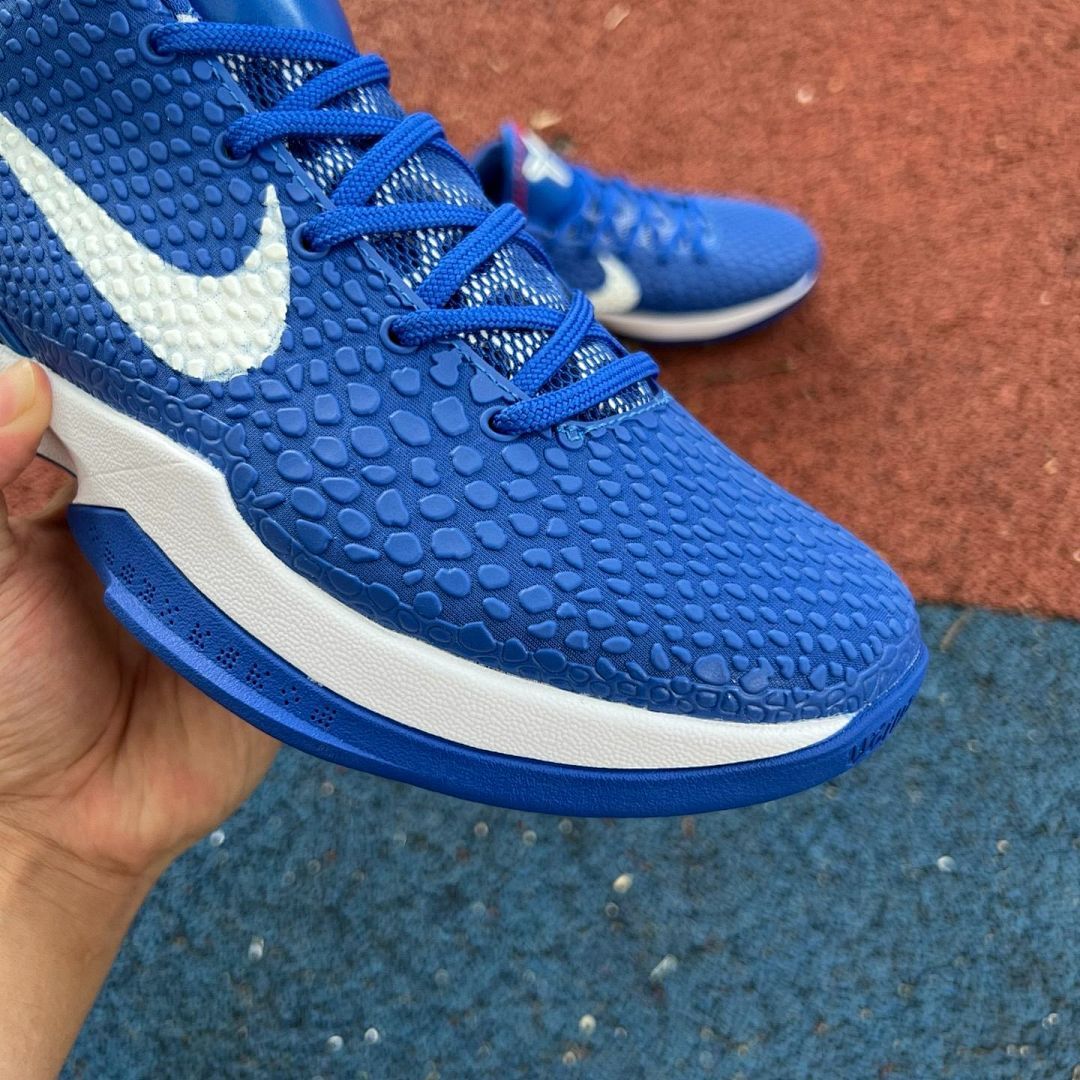Nike Kobe 6 Protro PE Baseball Cleats Royal Blue White Red #8
