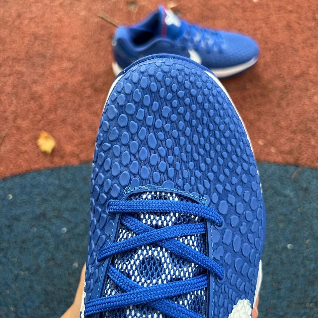 Nike Kobe 6 Protro PE Baseball Cleats Royal Blue White Red #8