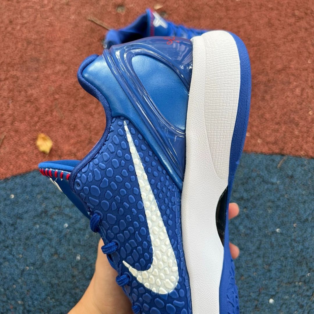 Nike Kobe 6 Protro PE Baseball Cleats Royal Blue White Red #8