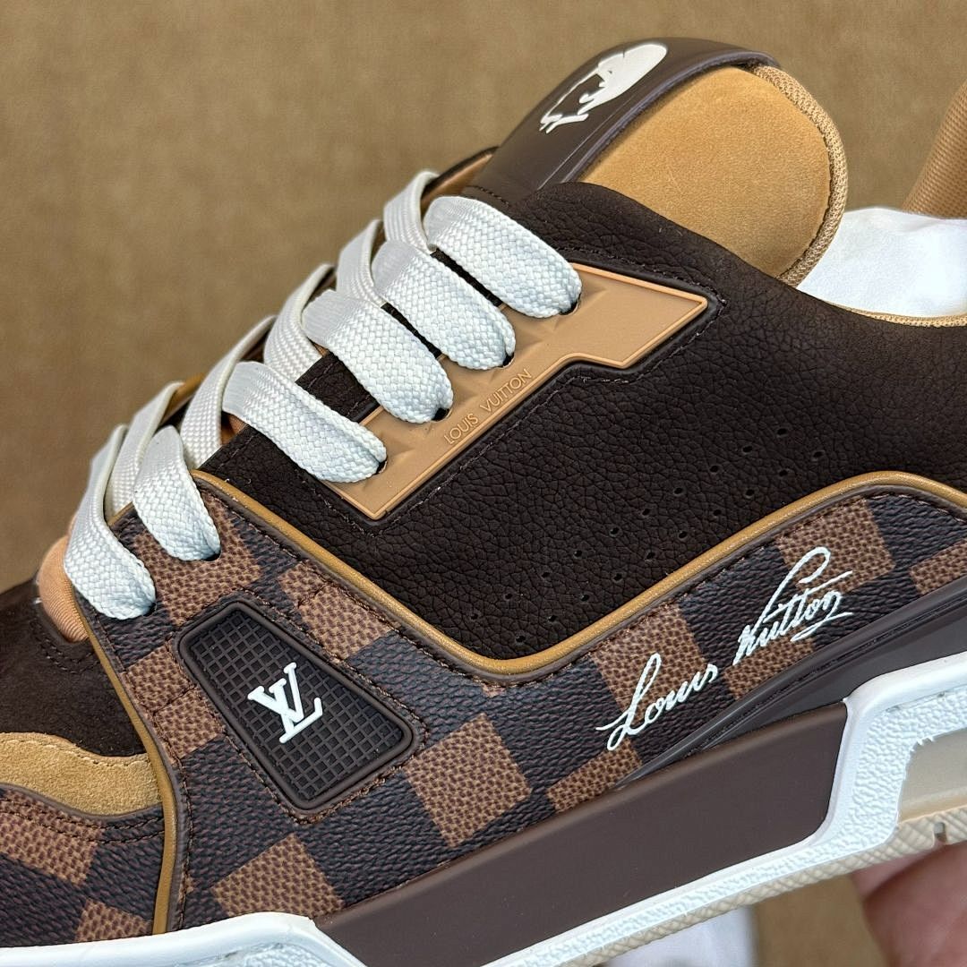 Louis Vuitton LV Trainer Sneaker Damier Ebene Brown 1AAG21