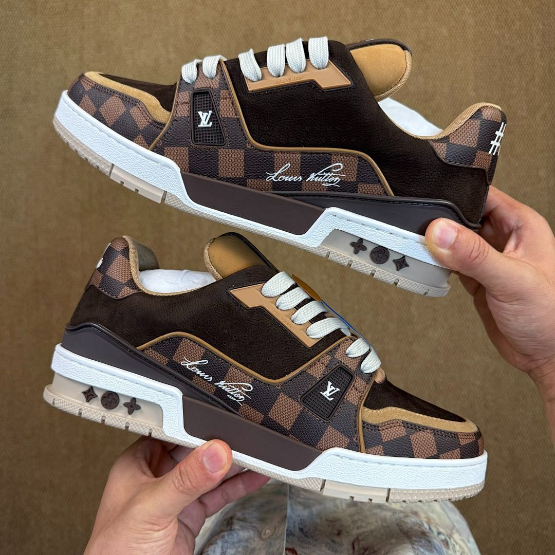 Louis Vuitton LV Trainer Sneaker Damier Ebene Brown 1AAG21