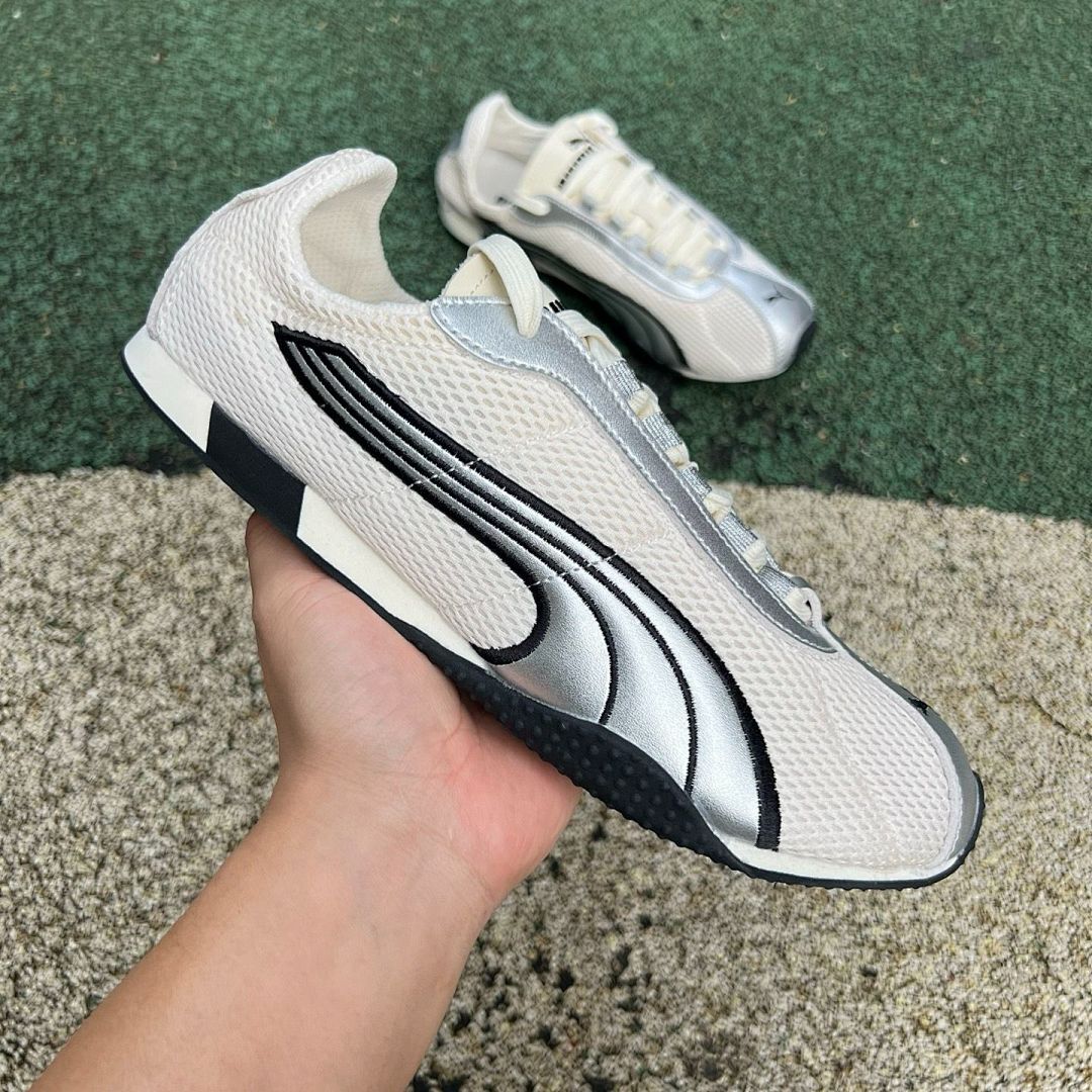 Puma Easy Rider Metallic Silver Cream Trainers