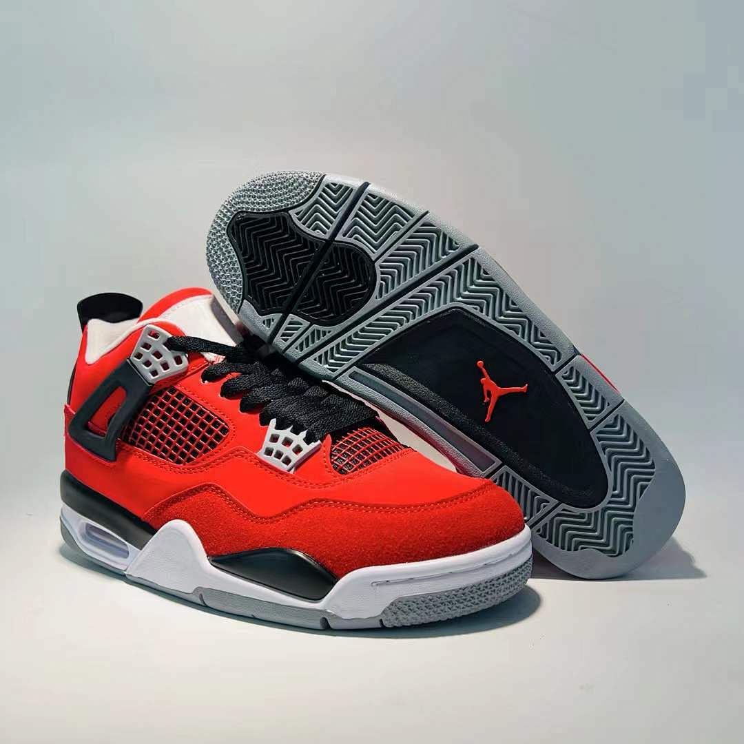 Air Jordan 4 Retro Red Thunder Crimson Black White CT8527-016 Men's Sneakers