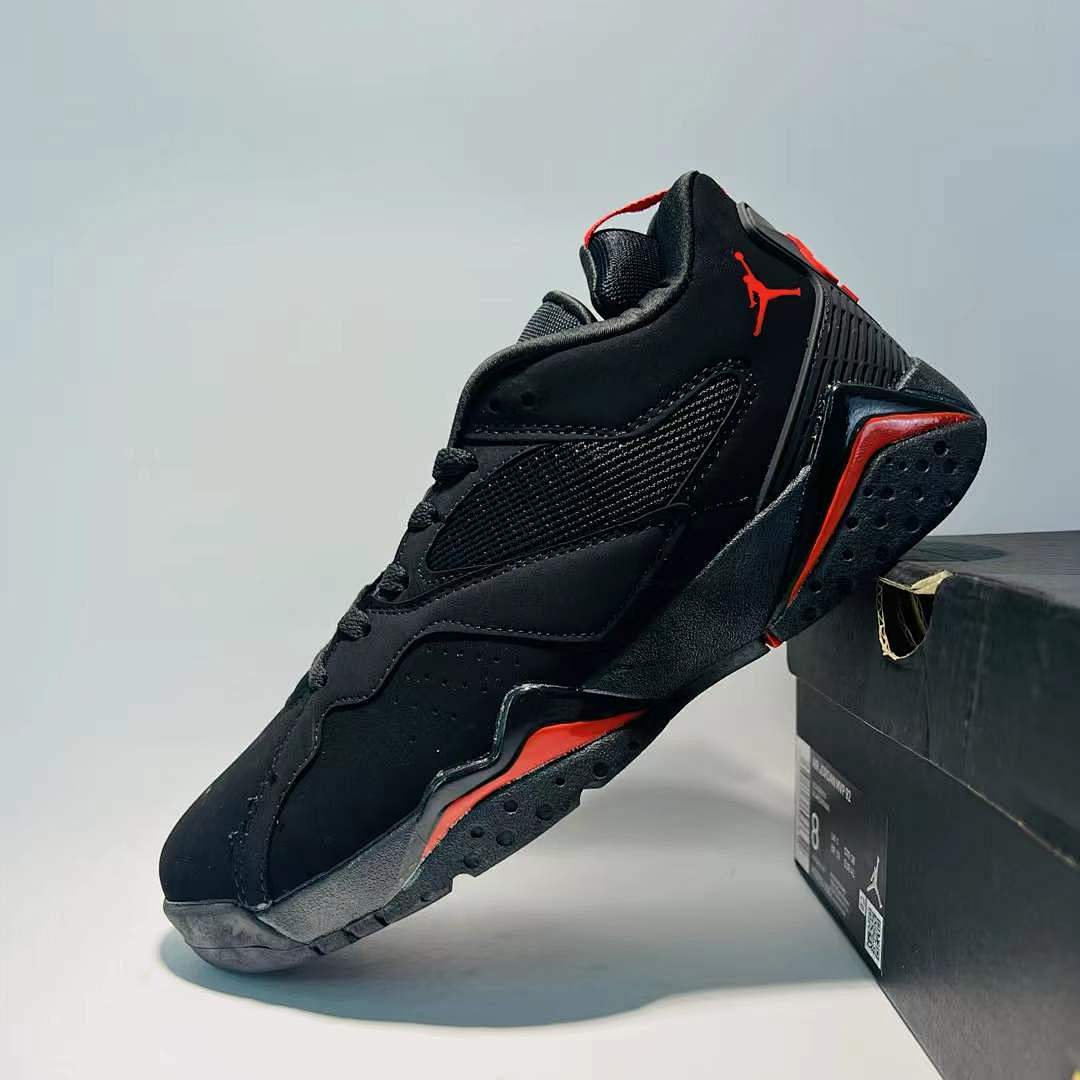 Jordan True Flight Black Red Men's Basketball Shoes 342964-060