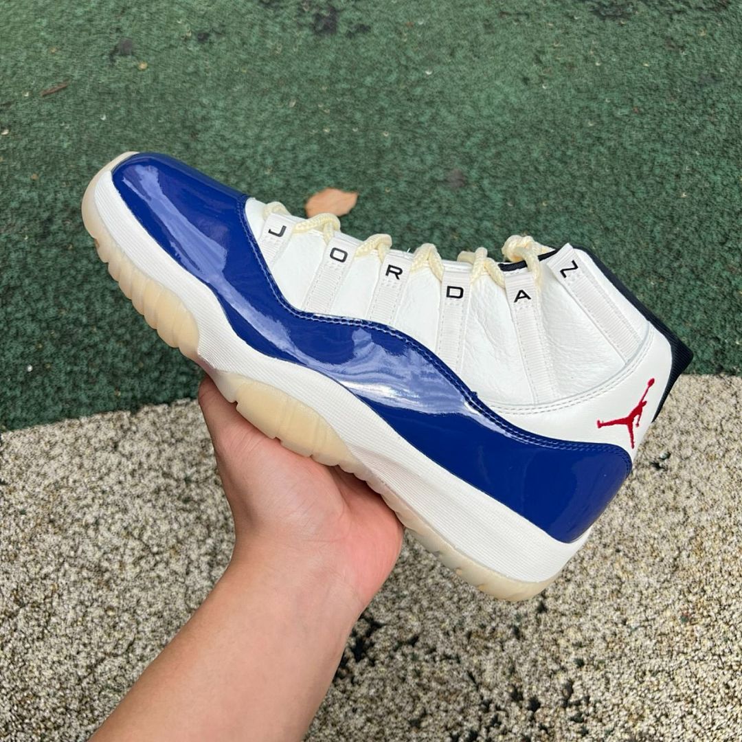 Air Jordan 11 Retro White Royal Blue University Red