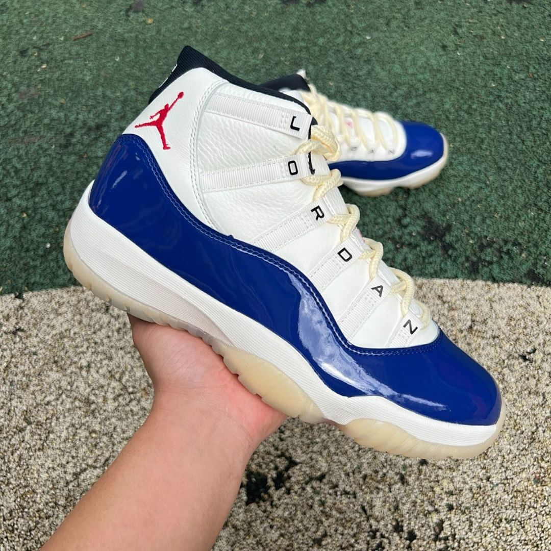 Air Jordan 11 Retro White Royal Blue University Red